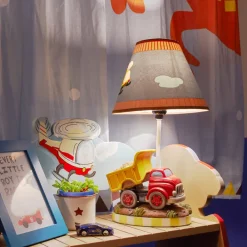 Kids Teamson Fantasy Fields Decorative Transportation Themed Table Lamp, Multi