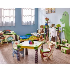 Kids Teamson Fantasy Fields Dinosaur Kingdom Kids Play Table, Multi -FINAL SALE