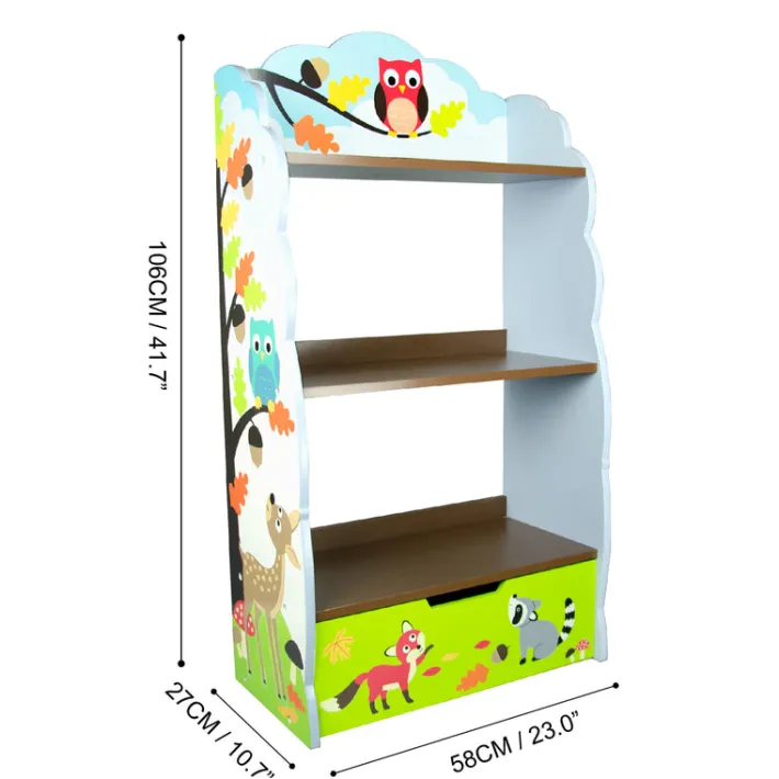 Kids Teamson Fantasy Fields Enchanted Woodland Bookshelf, Multi- FINAL SALE