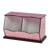 Kids Teamson Fantasy Fields Fashion Leopard Prints Miranda Toy Cubby Storage, Pink/Black -FINAL SALE