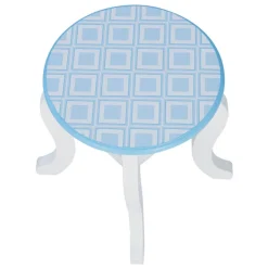 Kids Teamson Fantasy Fields Kids Dreamland Castle Vanity Set with Chair and Accessories, White/Blue