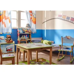 Kids Teamson Fantasy Fields Kids Transportation Themed Wooden Bookshelf with Storage Drawer, Multicolor- FINAL SALE