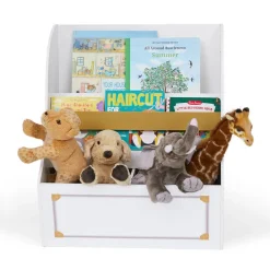 Kids Teamson Fantasy Fields Kids Versailles Bookcase Display with Toy Storage, White- FINAL SALE