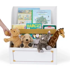 Kids Teamson Fantasy Fields Kids Versailles Bookcase Display with Toy Storage, White- FINAL SALE
