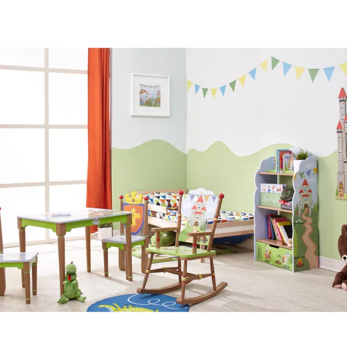 Kids Teamson Fantasy Fields Knights and Dragons Kids Play Table, Multi -FINAL SALE