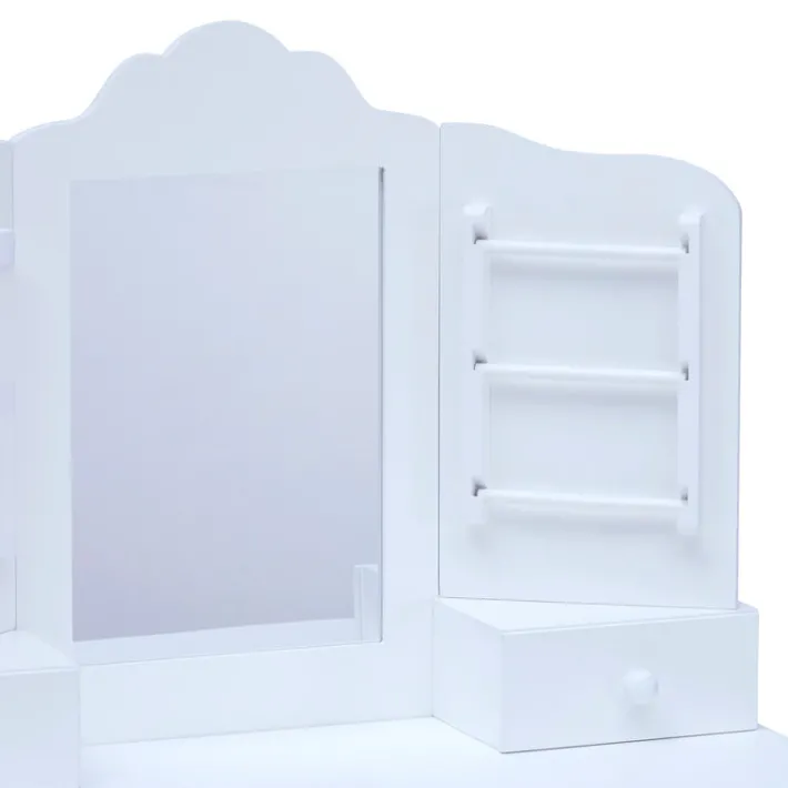 Kids Teamson Fantasy Fields Little Princess Anna Kids Vanity Table & Stool, White