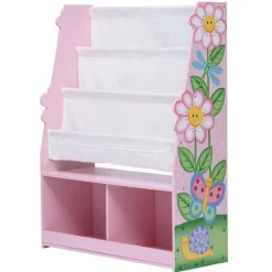 Kids Teamson Fantasy Fields Magic Garden Kids Display Bookshelf with Storage, Multi