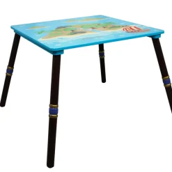 Kids Teamson Fantasy Fields Painted Pirate Island Kids Play Table, Multi -FINAL SALE