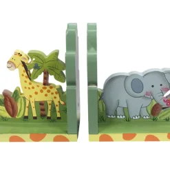Kids Teamson Fantasy Fields Sunny Safari Bookends, Set of 2, Multicolor- FINAL SALE