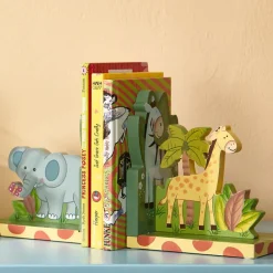 Kids Teamson Fantasy Fields Sunny Safari Bookends, Set of 2, Multicolor- FINAL SALE