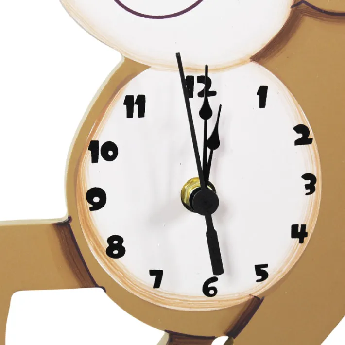 Kids Teamson Fantasy Fields Sunny Safari Monkey Kids Wall Clock, Brown