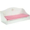 Kids Teamson OLIVIA'S LITTLE WORLD - LITLLE PRINCESS 18" DOLL TRUNDLE BED, WHITE- FINAL SALE