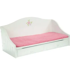 Kids Teamson OLIVIA'S LITTLE WORLD - LITLLE PRINCESS 18" DOLL TRUNDLE BED, WHITE- FINAL SALE