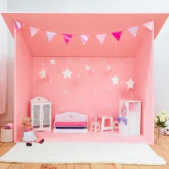 Kids Teamson OLIVIA'S LITTLE WORLD - LITLLE PRINCESS 18" DOLL TRUNDLE BED, WHITE- FINAL SALE