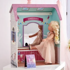 Kids Teamson OLIVIA'S LITTLE WORLD - OLIVIA'S CLASSIC CONVERTIBLE PLAY HOUSE 4-IN-1, PINK- FINAL SALE