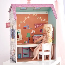 Kids Teamson OLIVIA'S LITTLE WORLD - OLIVIA'S CLASSIC CONVERTIBLE PLAY HOUSE 4-IN-1, PINK- FINAL SALE