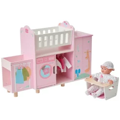 Kids Teamson Olivia's Little World Amanda 6-in-1 Baby Doll Nursery Station, Pink