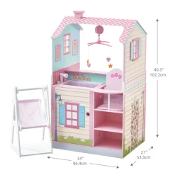 Kids Teamson Olivia's Little World Baby Dolls Changing Station Dollshouse with Storage, Multi