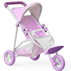 Kids Teamson Olivia's Little World Dolls Jogging-Style Doll Stroller with Canopy, Purple
