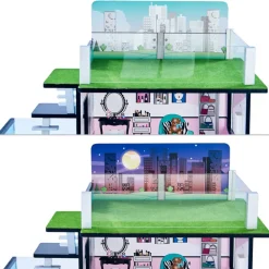 Kids Teamson Olivia's Little World Dreamland Barcelona Dollhouse with 10 Accessories, Turquoise/Black -FINAL SALE