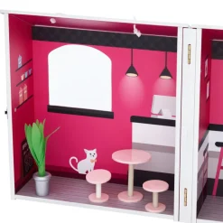 Kids Teamson Olivia's Little World Dreamland City CafÃƒÂ© Dollshouse, Pink -FINAL SALE