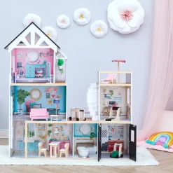 Kids Teamson Olivia's Little World Dreamland 3-Story Mansion Dollhouse for 12