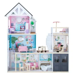 Kids Teamson Olivia's Little World Dreamland 3-Story Mansion Dollhouse for 12