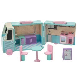 Kids Teamson Olivia's Little World Food Truck Dollhouse & Accessories for 3.5" Dolls, Multi