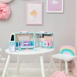 Kids Teamson Olivia's Little World Food Truck Dollhouse & Accessories for 3.5" Dolls, Multi
