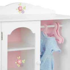 Kids Teamson Olivia's Little World Little Princess Toy Closet with Hangers for 18
