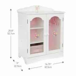 Kids Teamson Olivia's Little World Little Princess Toy Closet with Hangers for 18