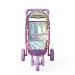 Kids Teamson Olivia's Little World Magical Dreamland Baby Doll Jogging Stroller, Iridescent/Purple
