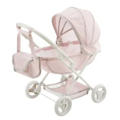 Kids Teamson Olivia's Little World Polka Dot Princess Baby Doll Pram Stroller, Pink/Gray