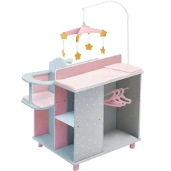 Kids Teamson Olivia's Little World Polka Dots Princess Baby Doll Changing Station, Gray/Pink