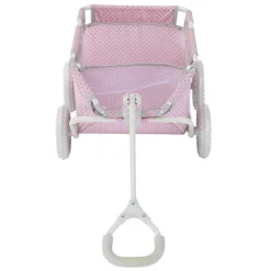 Kids Teamson Olivia's Little World Polka Dot Princess Baby Doll & Stuffed Animal Wagon, Pink/Gray