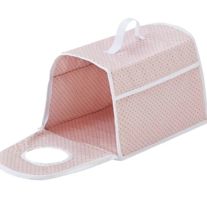 Kids Teamson Olivia's Little World Polka Dot Princess Pretend Pet Stroller + Carrier, Pink/Gray