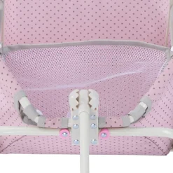 Kids Teamson Olivia's Little World Polka Dot Princess Baby Doll & Stuffed Animal Wagon, Pink/Gray