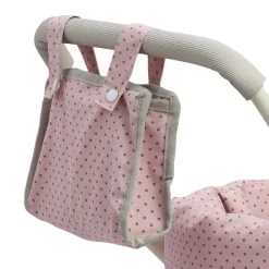 Kids Teamson Olivia's Little World Polka Dot Princess Baby Doll Pram Stroller, Pink/Gray