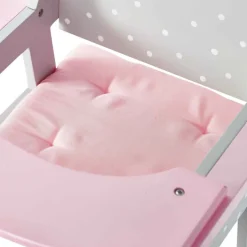 Kids Teamson Olivia's Little World Polka Dots Princess Kids Baby Dolls High Chair, Gray