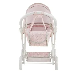 Kids Teamson Olivia's Little World Polka Dot Princess Baby Doll Pram Stroller, Pink/Gray