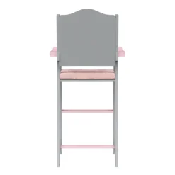 Kids Teamson Olivia's Little World Polka Dots Princess Kids Baby Dolls High Chair, Gray
