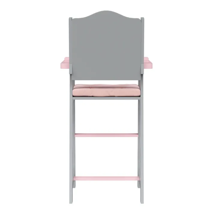 Kids Teamson Olivia's Little World Polka Dots Princess Kids Baby Dolls High Chair, Gray