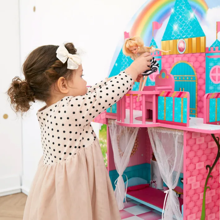Kids Teamson Olivia's Little World Princess Castle Dollhouse for 12" Dolls- FINAL SALE