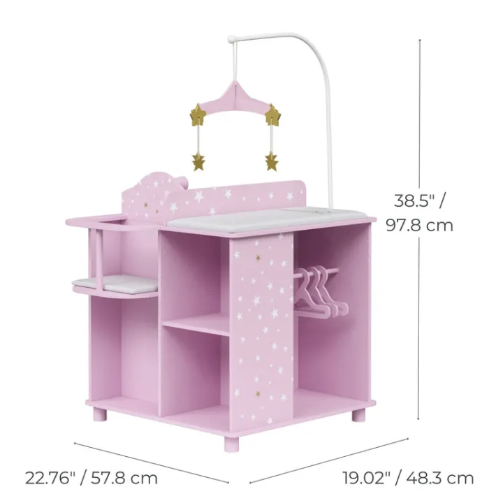 Kids Teamson Olivia's Little World Twinkle Stars Princess 4-in-1 Baby Dolls Furniture