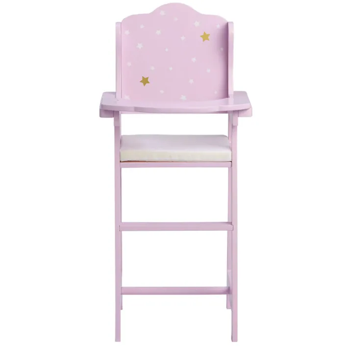 Kids Teamson Olivia's Little World Twinkle Stars Princess Kids Baby Doll High Chair, Purple