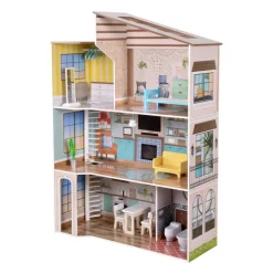 Kids Teamson Olivia's Little World Wooden Dreamland Mediterranean Dollhouse Set -FINAL SALE