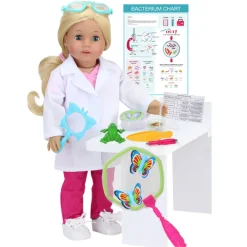 Kids Teamson Sophia's 18" Dolls 14 pcs Smithsonian Biologist Playset, Multi