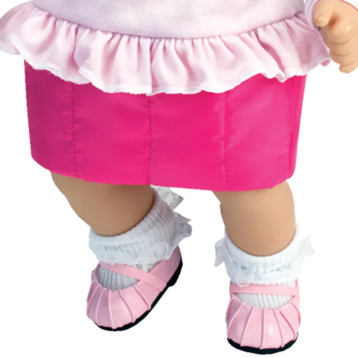 Kids Teamson Sophia's 2 Pair of Dressy Ankle Socks for 18" Dolls, White
