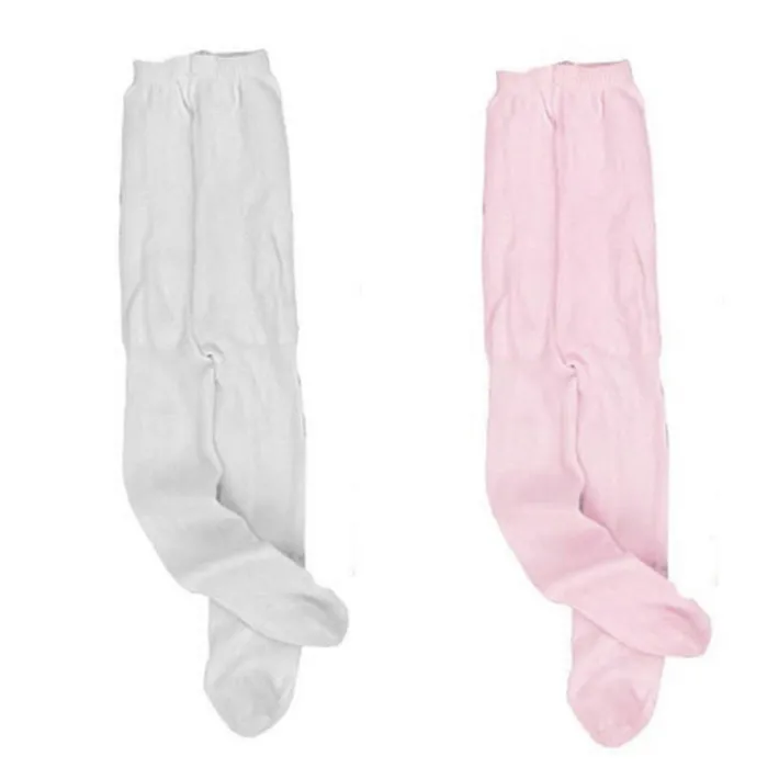 Kids Teamson Sophia's 2 Pairs of Tights for 18 Inch Dolls, White / Pink
