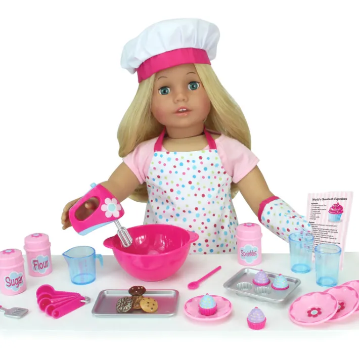 Kids Teamson Sophia's 26 pc. Baking Accessories Set for 18" Dolls, Pink -FINAL SALE